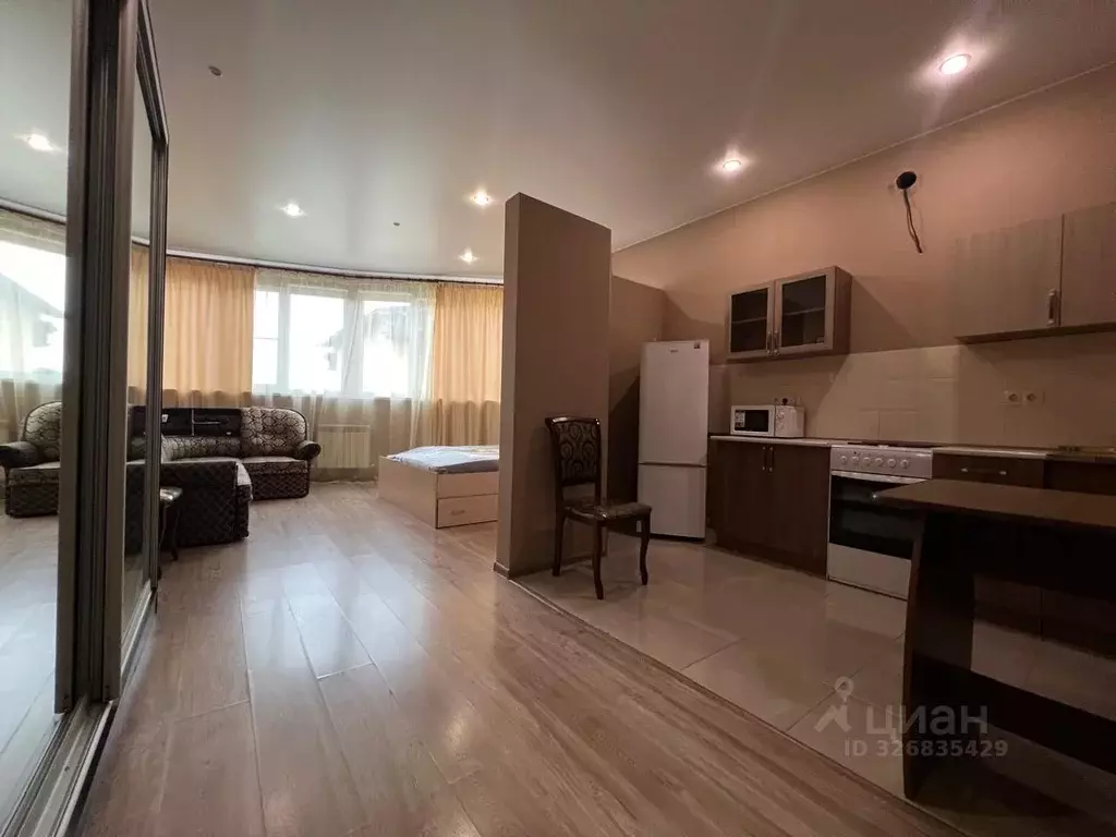 Студия Краснодарский край, Сочи Новый Сочи мкр, ул. Клубничная (40.0 ... - Фото 2