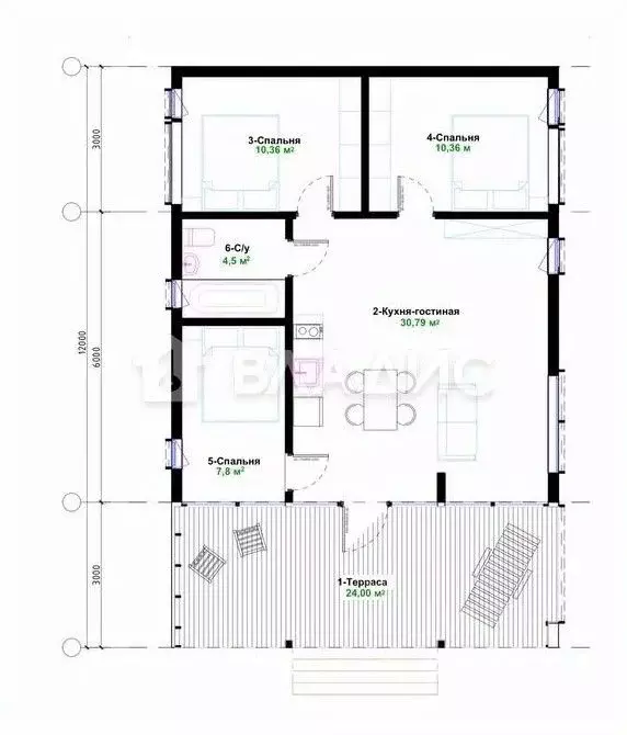 Дом в Ленинградская область, Всеволожск Щегловское Раздолье кп, 35 (96 ... - Фото 2