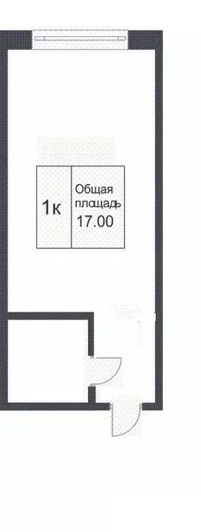 Студия Кемеровская область, Кемерово ул. Агеева, 6А (17.0 м) - Фото 2