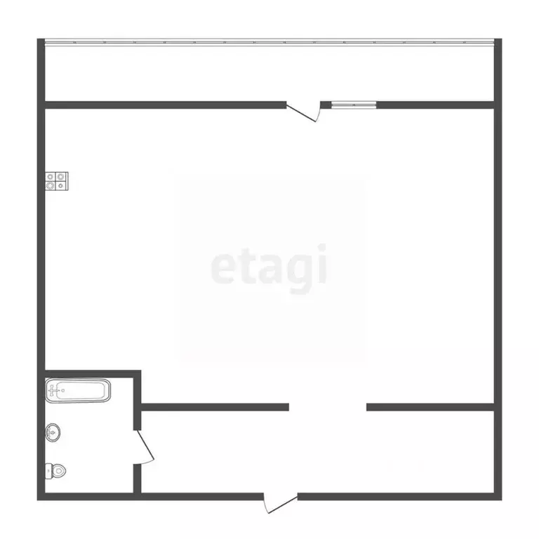 Студия Амурская область, Благовещенск Заводская ул., 4/4 (27.0 м) - Фото 1