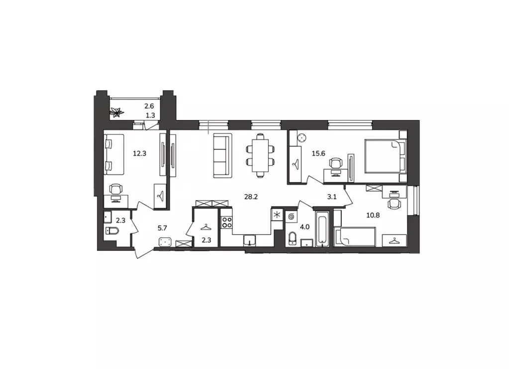 Продаётся 3-к квартира, 85.6 м - Фото 0