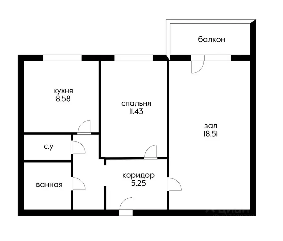 2-к кв. Краснодарский край, Краснодар Юбилейный мкр, наб. ... - Фото 2