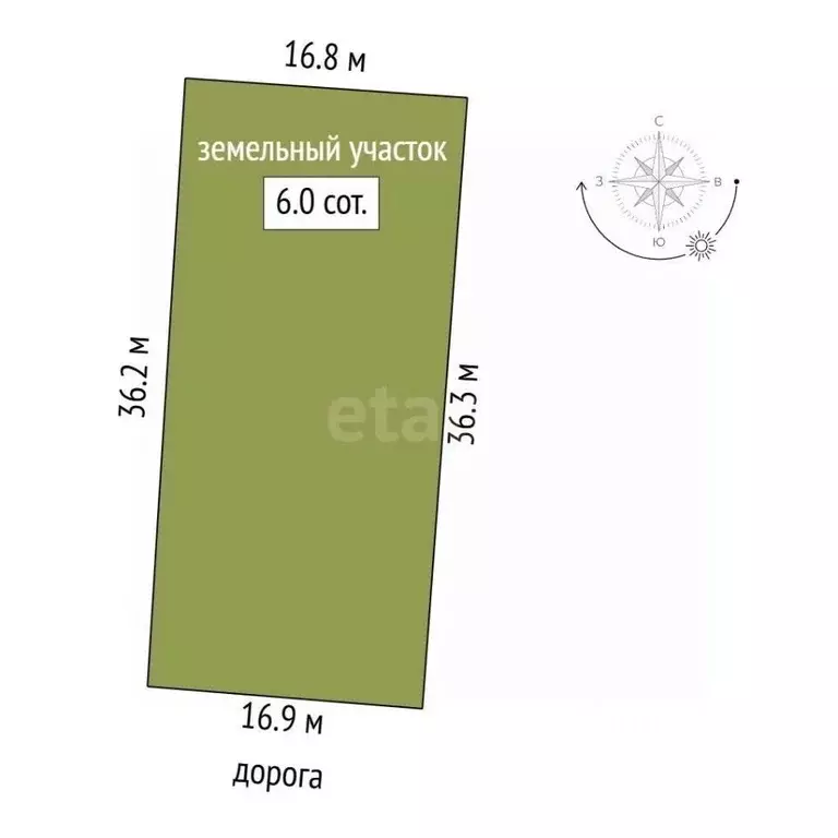 Участок в Ростовская область, Ростов-на-Дону 4-я Мозаичная ул. (6.0 ... - Фото 2
