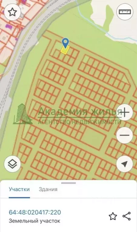 Участок в Саратовская область, Саратов ул. Имени Максима Гусева (6.0 ... - Фото 1