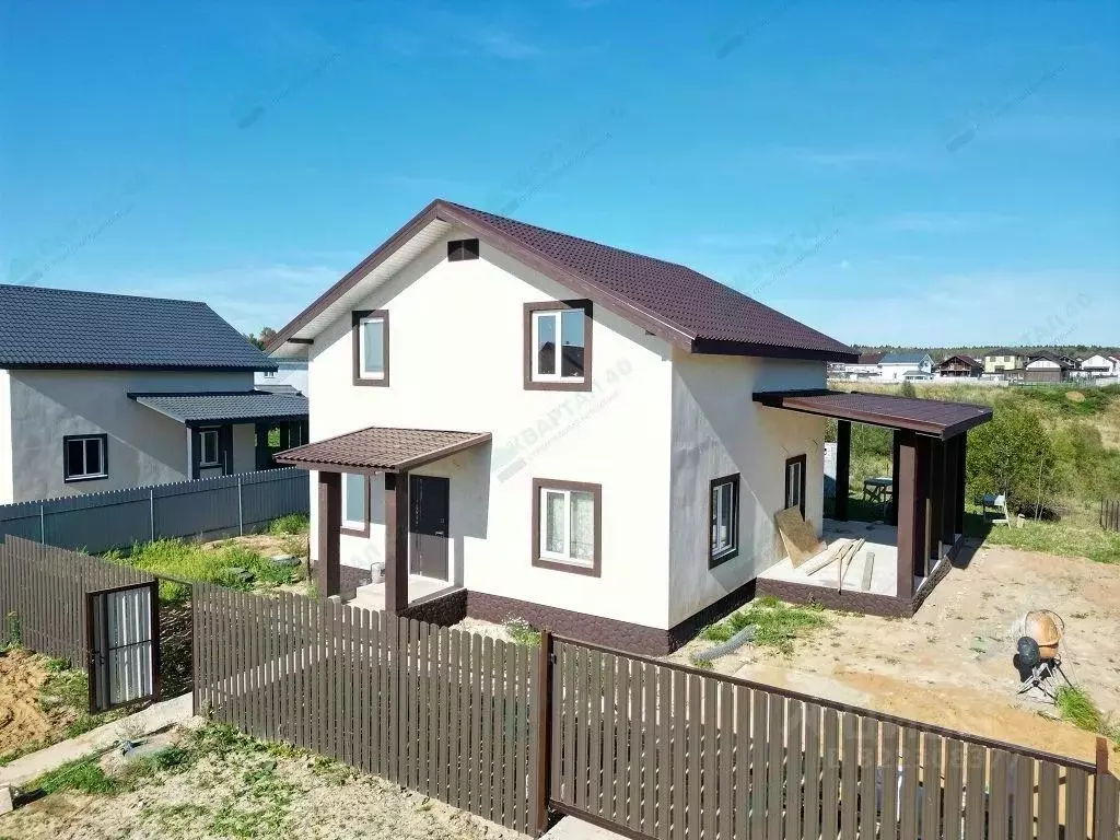 Дом в Калужская область, Боровский муниципальный округ, Совьяки с/пос, ... - Фото 0