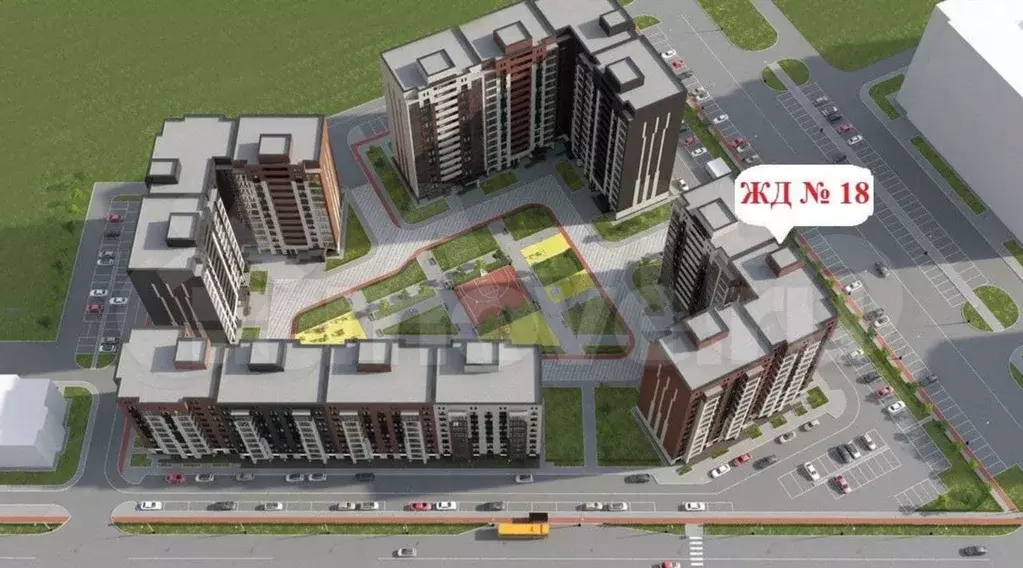 2-к. квартира, 57 м, 5/14 эт. - Фото 0