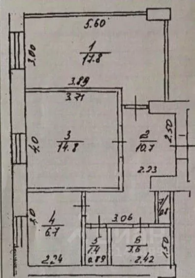 2-к кв. Башкортостан, Уфа ул. Левченко, 2 (55.0 м) - Фото 2