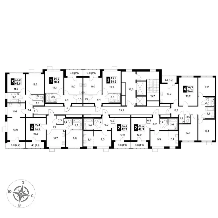 3-к кв. Московская область, Люберцы ул. Рождественская, 12 (63.6 м) - Фото 1