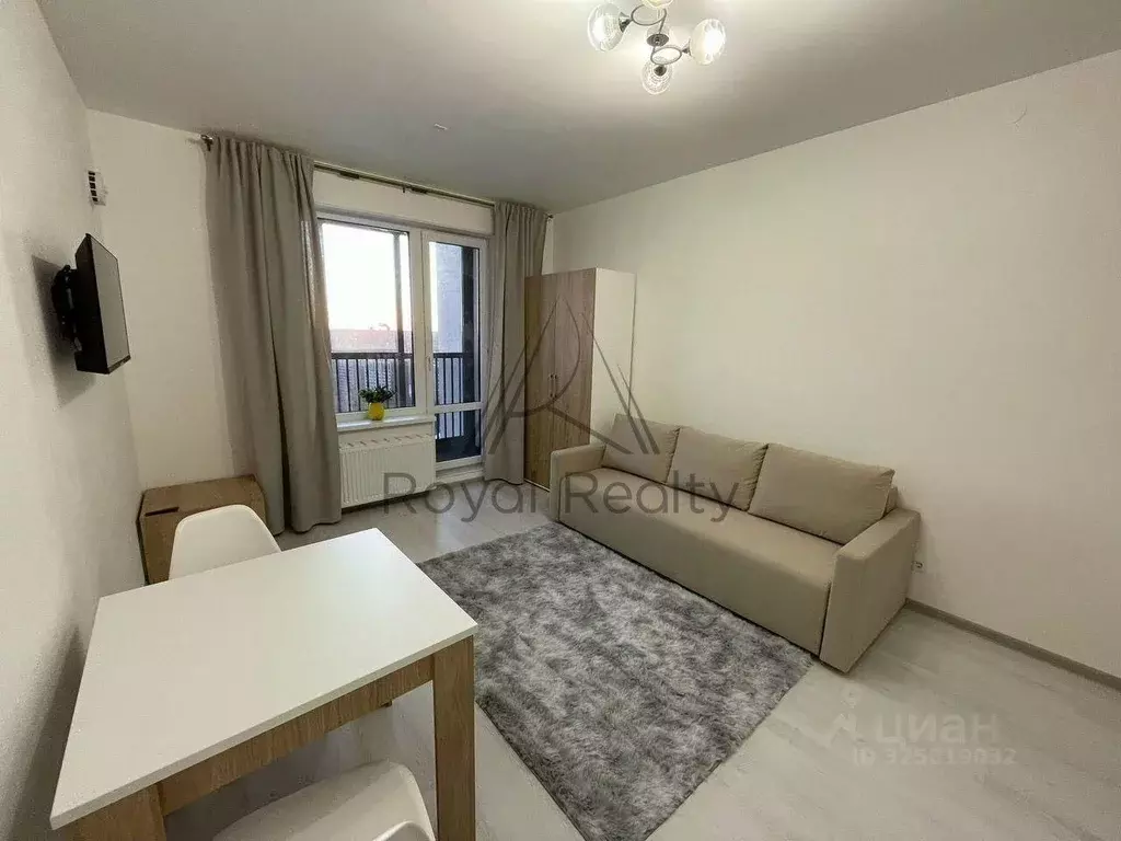 Студия Санкт-Петербург ул. Верхне-Каменская, 11к1 (27.0 м) - Фото 1