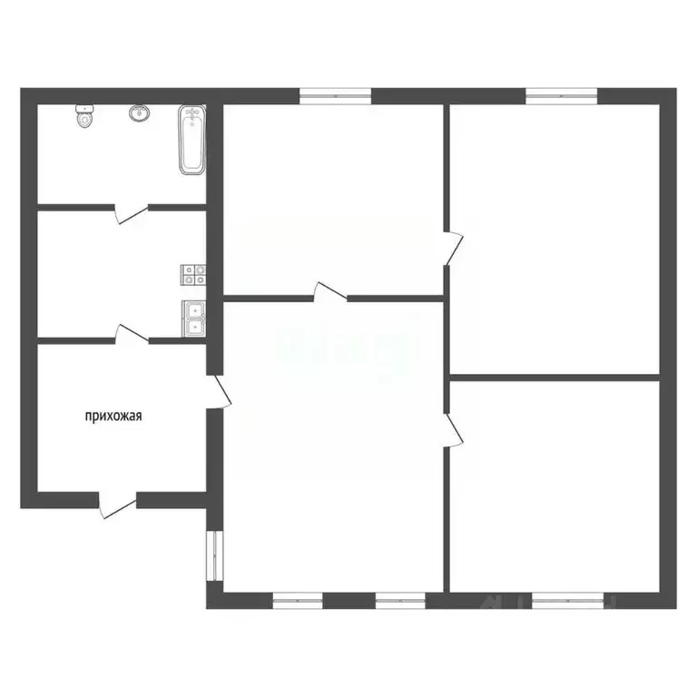 Дом в Крым, Саки ул. Тимирязева (68 м) - Фото 1
