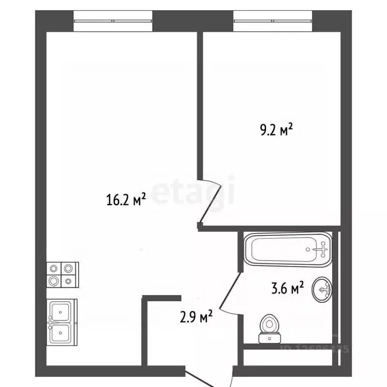 1-к кв. Москва Открытое ш., 18Ак1 (32.0 м) - Фото 1