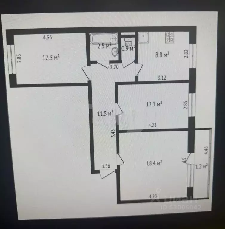 3-к кв. Забайкальский край, Чита ул. Шилова, 89 (65.8 м) - Фото 1