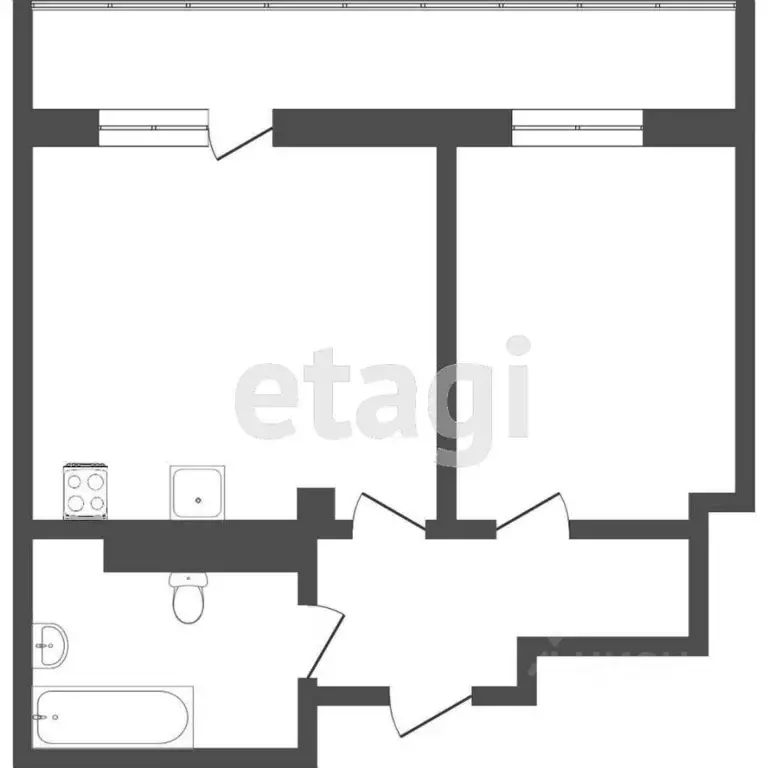 1-к кв. Тюменская область, Тюмень Кремлевская ул., 112к4 (40.4 м) - Фото 2