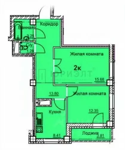2-к кв. Свердловская область, Екатеринбург ул. Чкалова, 258 (55.6 м) - Фото 1
