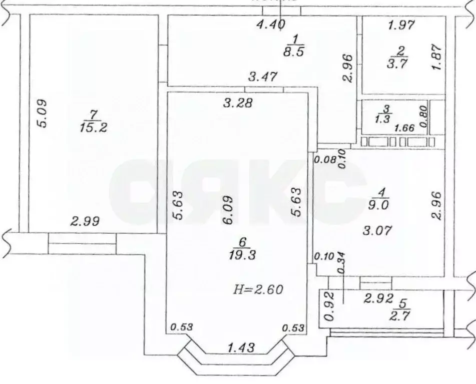 2-к кв. Краснодарский край, Анапа ул. Крылова, 13к1 (59.7 м) - Фото 1