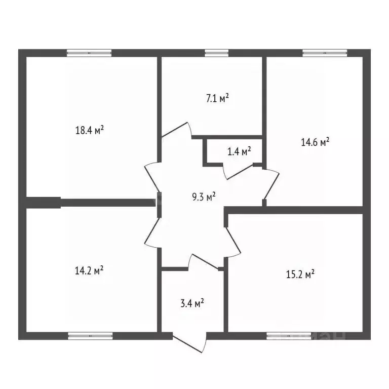 Дом в Воронежская область, Новоусманский район, Никольское с/пос, пос. ... - Фото 2