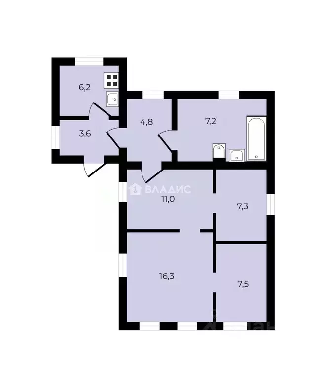 Дом в Липецкая область, Липецк Бородинская ул., 48 (67 м) - Фото 2