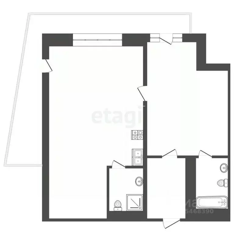 2-к кв. Крым, Ялта муниципальный округ, Виноградное пгт ул. Красина, ... - Фото 2