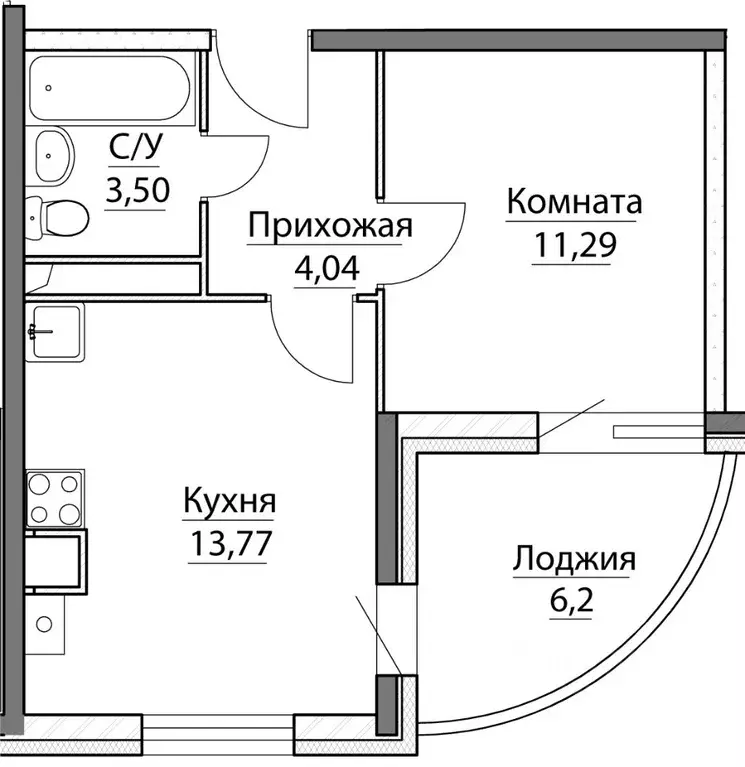 1-к кв. Ярославская область, Ярославский район, Заволжское с/пос, пос. ... - Фото 0