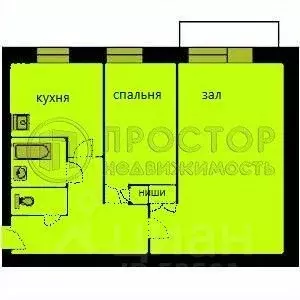 2-к кв. Москва Ташкентская ул., 36К2 (43.7 м) - Фото 1