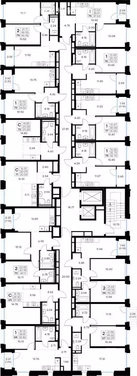 Квартира-студия: Мурманск, территория Долина Уюта (30.09 м) - Фото 2