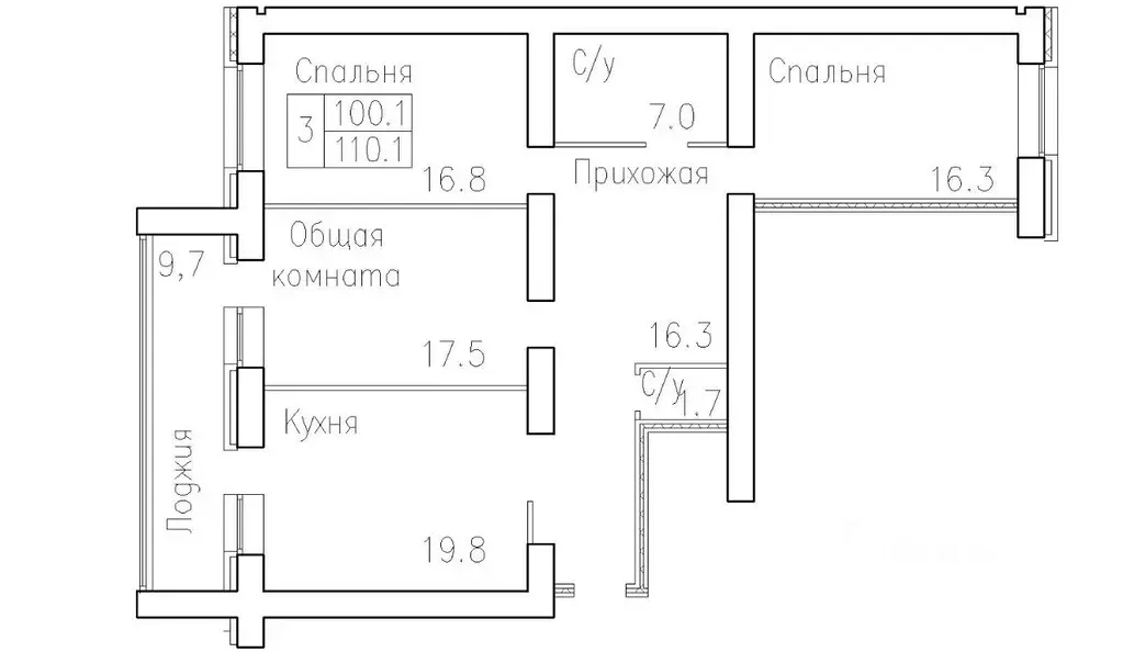 3-к кв. Новосибирская область, Новосибирский район, Краснообск рп, 3-й ... - Фото 0