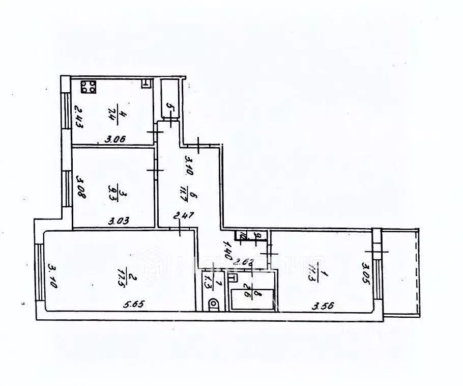 3-к кв. Кировская область, Киров Юго-Западный мкр, ул. Космонавта ... - Фото 2
