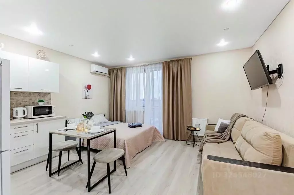 1-к кв. Татарстан, Казань ул. Рауиса Гареева, 107 (31.0 м) - Фото 1