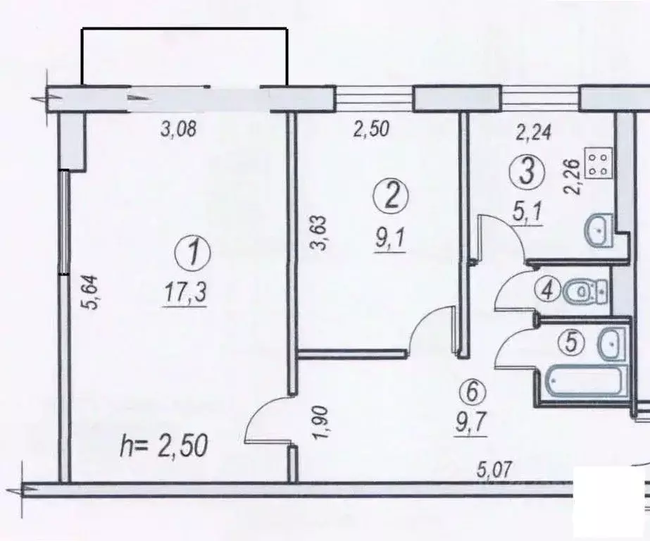 2-к кв. Московская область, Раменский муниципальный округ, пос. ... - Фото 2