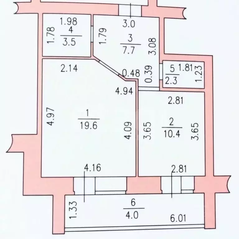 1-к кв. Татарстан, Казань ул. 2-я Азинская, 1В (43.5 м) - Фото 2