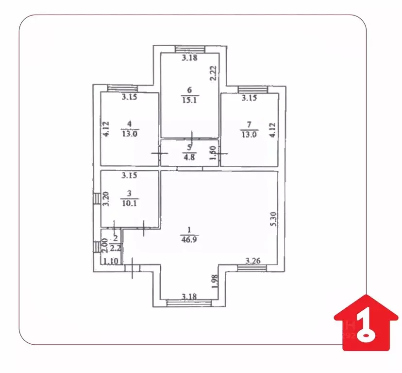 Дом в Омская область, Омский район, с. Усть-Заостровка  (135 м) - Фото 2