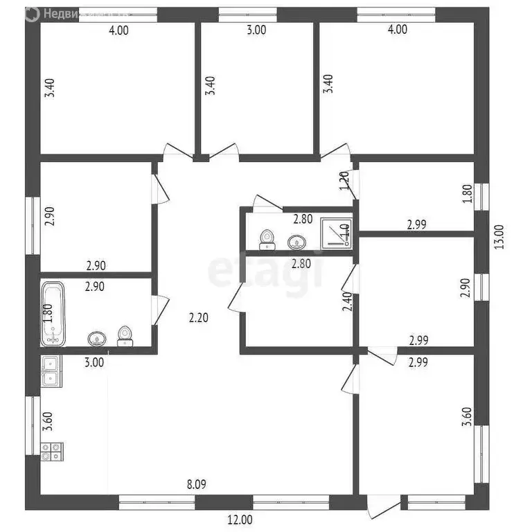 Дом в Тюмень, КП Лето-Парк, Рябиновая улица (141.1 м) - Фото 2