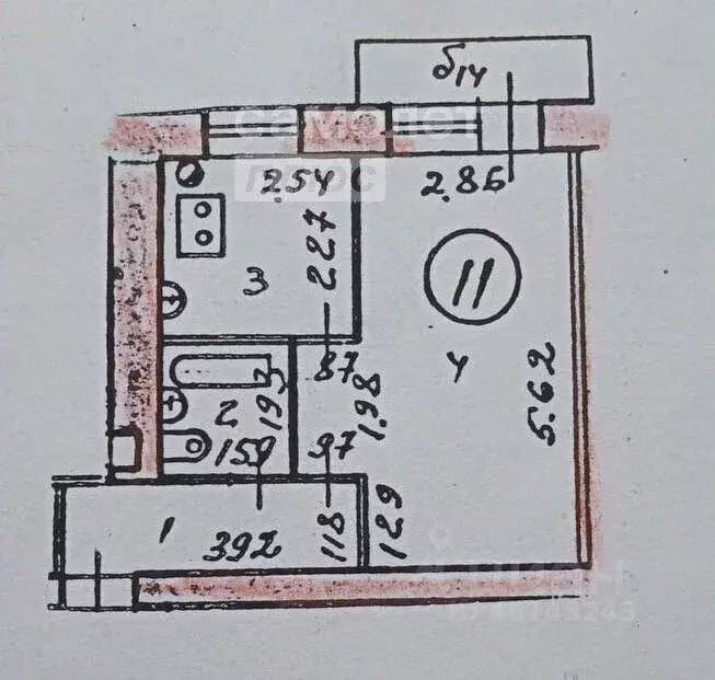 1-к кв. Марий Эл, Йошкар-Ола ул. Баумана, 23 (31.2 м) - Фото 1