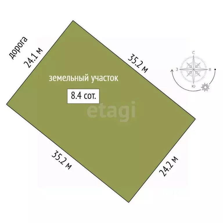 Участок в Тюменская область, Тюменский район, д. Большие Акияры  (8.4 ... - Фото 2