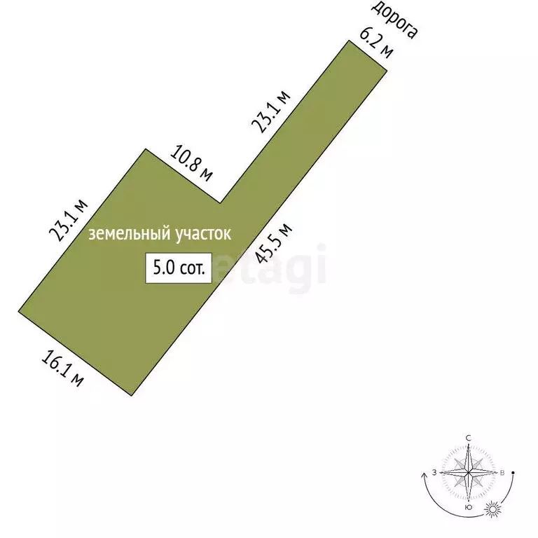 Участок в Константиновск, Красная улица (5.04 м) - Фото 1