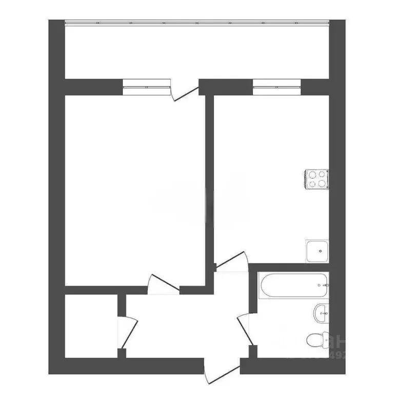 1-к кв. Тюменская область, Тюмень Амурская ул., 2 (37.0 м) - Фото 2