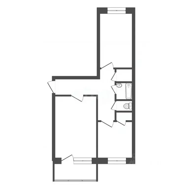 2-к кв. Тульская область, Богородицк ул. Победы, 34 (51.0 м) - Фото 2