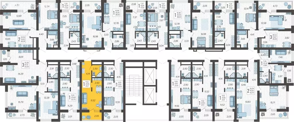 Квартира-студия: Сочи, микрорайон Бытха, Ясногорская улица, 16/2 к12 ... - Фото 2