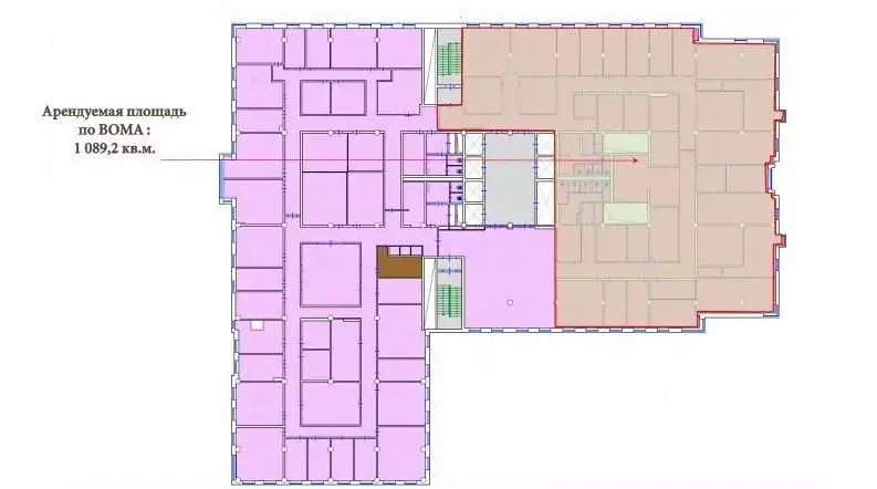 Офис в Москва Смоленский бул., 3-5С1 (1089 м) - Фото 1