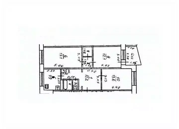 3-к кв. Рязанская область, Рязань Зафабричная ул., 6 (70.7 м) - Фото 2