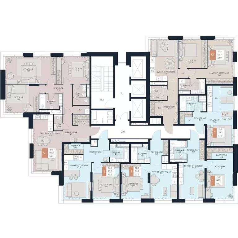 3-к кв. Москва Гродненская ул., 18 (99.2 м) - Фото 2