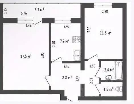 4-к кв. Башкортостан, Стерлитамак Михайловский мкр, ул. Шафиева, 41 ... - Фото 2