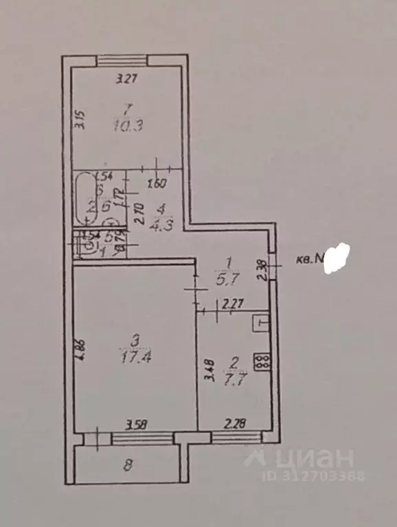 2-к кв. Тверская область, Осташков ул. Островского, 20 (49.2 м) - Фото 0