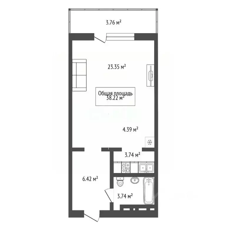 Студия Новосибирская область, Новосибирск ул. Виктора Шевелева, 24 ... - Фото 0