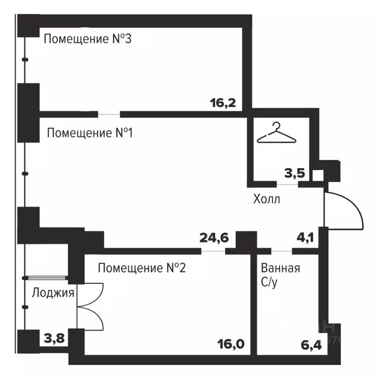 2-к кв. Челябинская область, Челябинск ул. Труда, 157А (70.8 м) - Фото 1