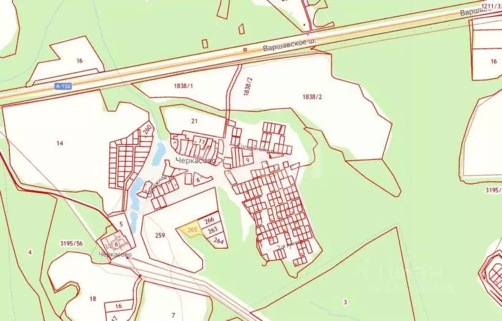 Участок в Калужская область, Село Ферзиково с/пос, д. Черкасово  (50.0 ... - Фото 1