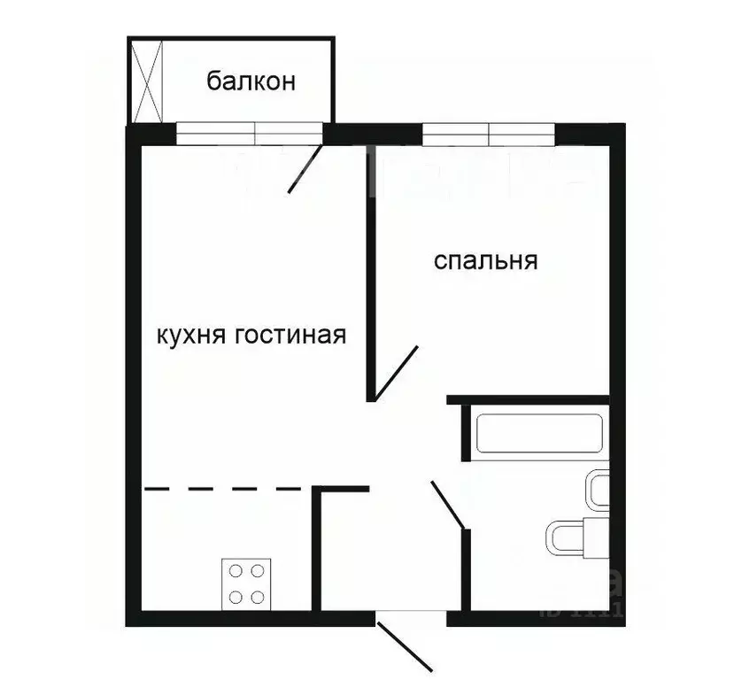 1-к кв. Московская область, Красногорск городской округ, Путилково пгт ... - Фото 2