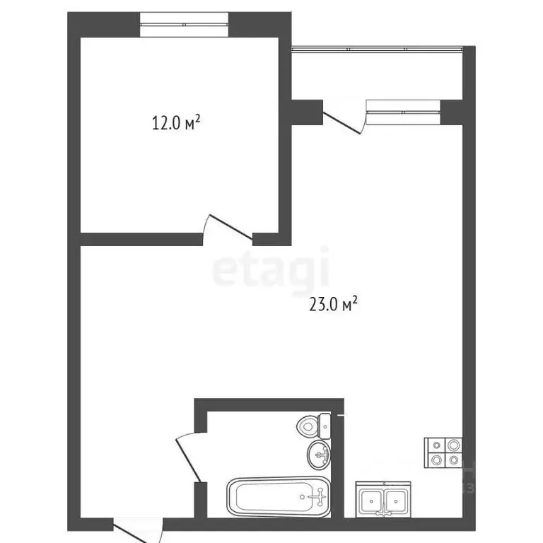 1-к кв. Московская область, Химки Совхозная ул., 11 (43.0 м) - Фото 1