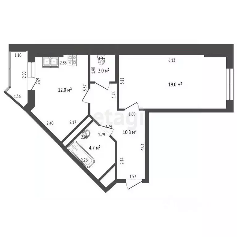 1-к кв. Московская область, Ивантеевка Пушкинский городской округ, ... - Фото 2