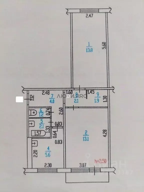 2-к кв. Алтайский край, Барнаул ул. Гущина, 193 (44.0 м) - Фото 2